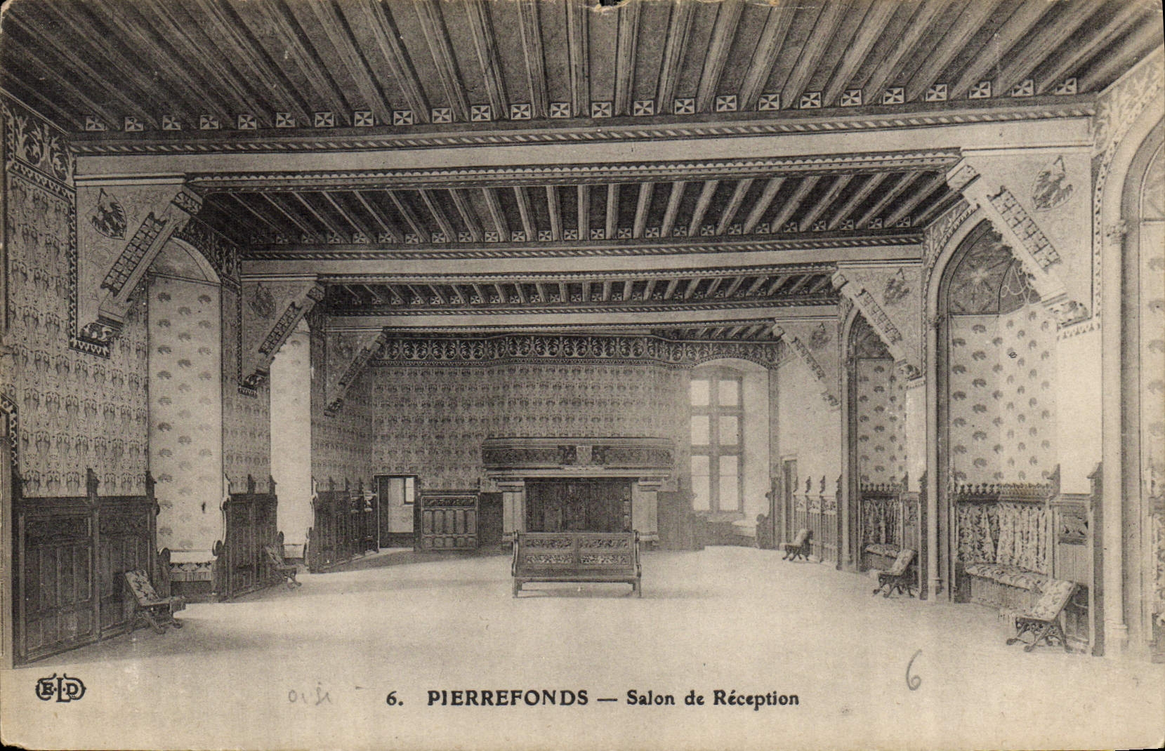 Pierrefonds — Salon de Réception — Éditeur E.P.D. n°6