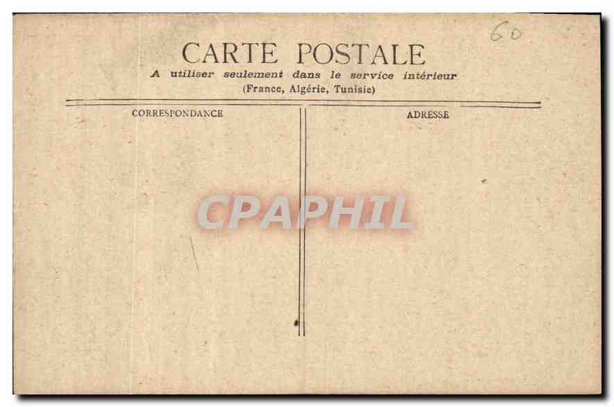 CPA Le Chateau de Chantilly  — Rückseite