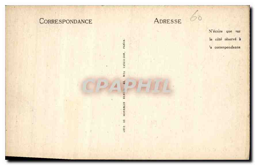 CPA Compiegne Le Chateau Salon des Fleurs  — Rückseite