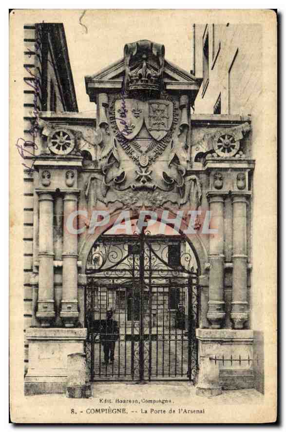 CPA Compiegne La Porte de l'Arsenal 