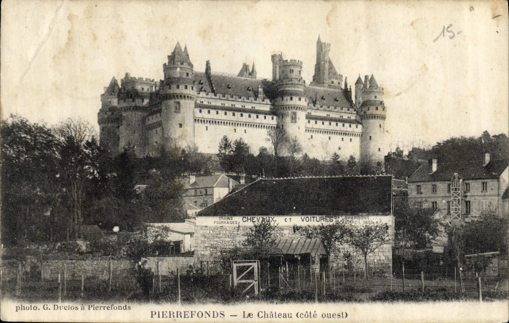 CPA Pierrefonds Le Chateau Cote Ouest