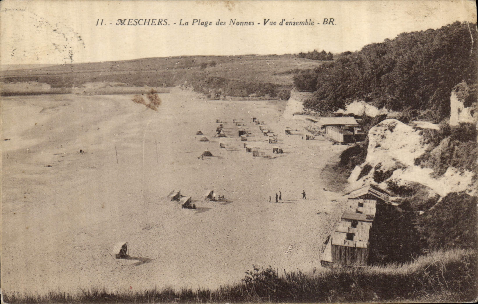CPA Meschers La Plage des Nonnes Vue d'Ensemble 
