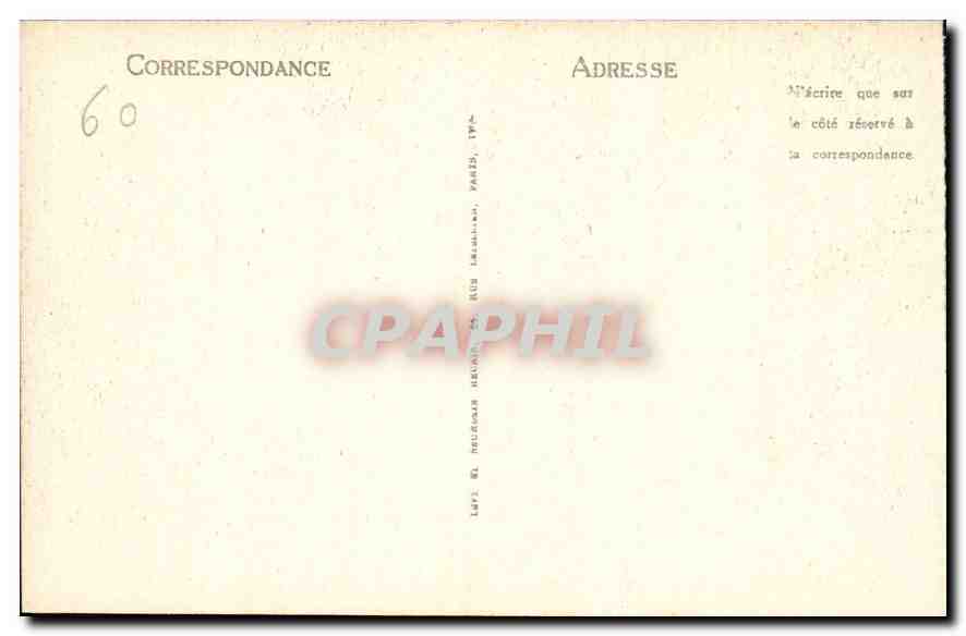 Pierrefonds — Le Château — La Cour Intérieure et le Château — LL — Verso
