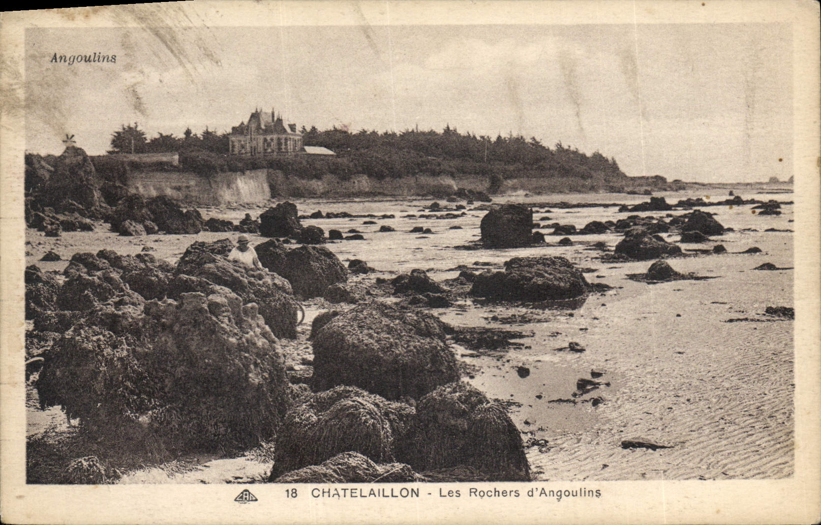 CPA Chatelaillon Les Rochers d'Angoulins 