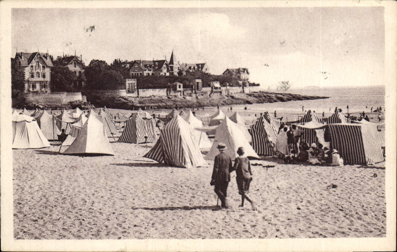 CPA Saint Palais Un Coin de la Plage et les Villas 