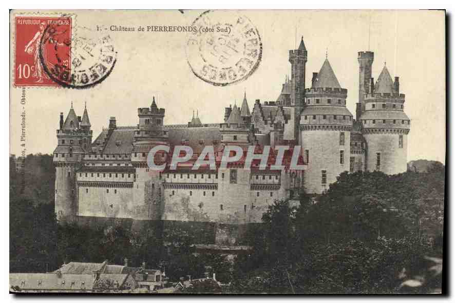 CPA Chateau de Pierrefonds Cote Sud 