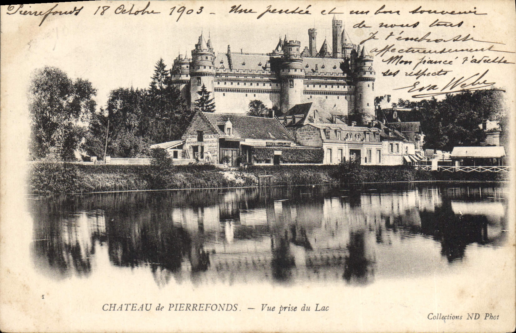 Château de Pierrefonds — View Taken from the Lake — Collections ND Phot