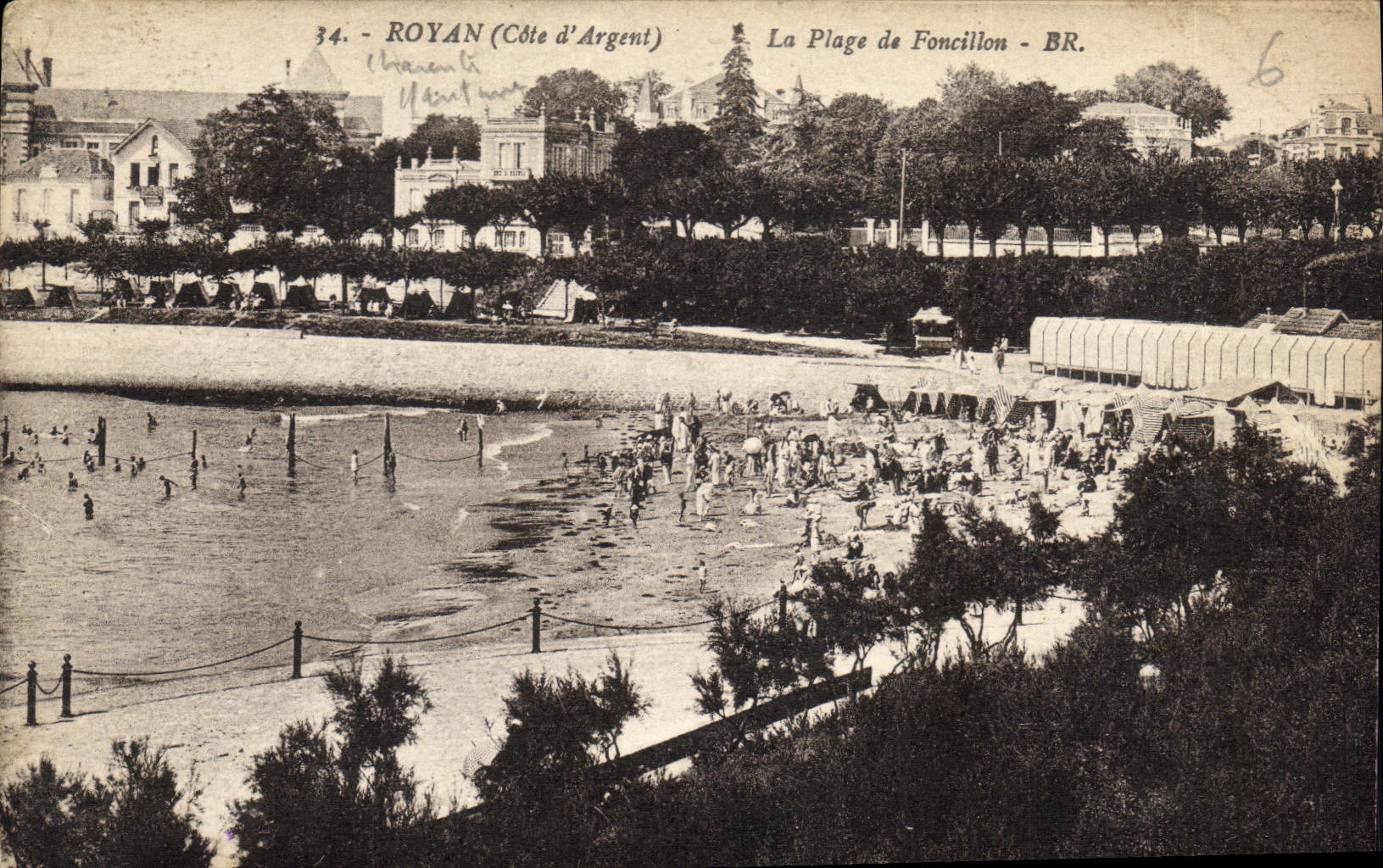 CPA Royan Cote d'Argent La Plage de Foncillon 