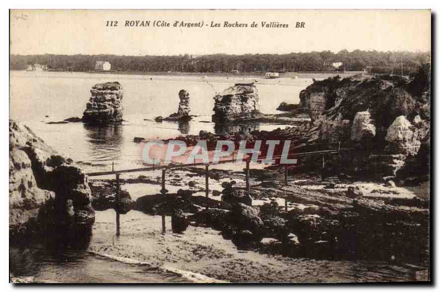 Royan (Côte d'Argent) — Les Rochers de Vallières — Bloc Frères, Bordeaux, n°112