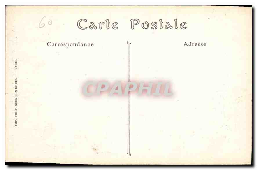 CPA Compiegne La Porte de l'Arsenal  — Rückseite