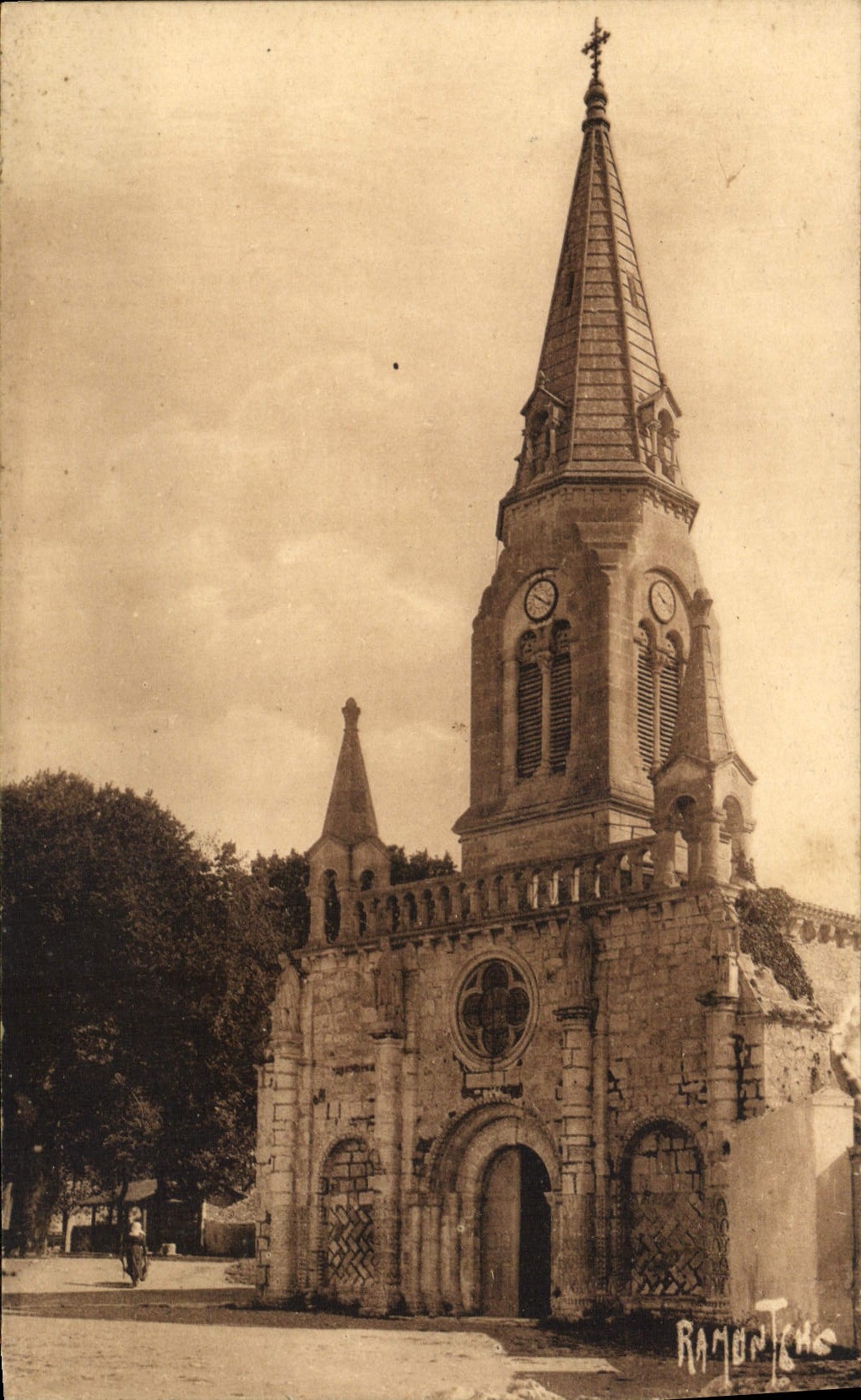 CPA L'Ile d'Oleron Eglise de Saint Denis 