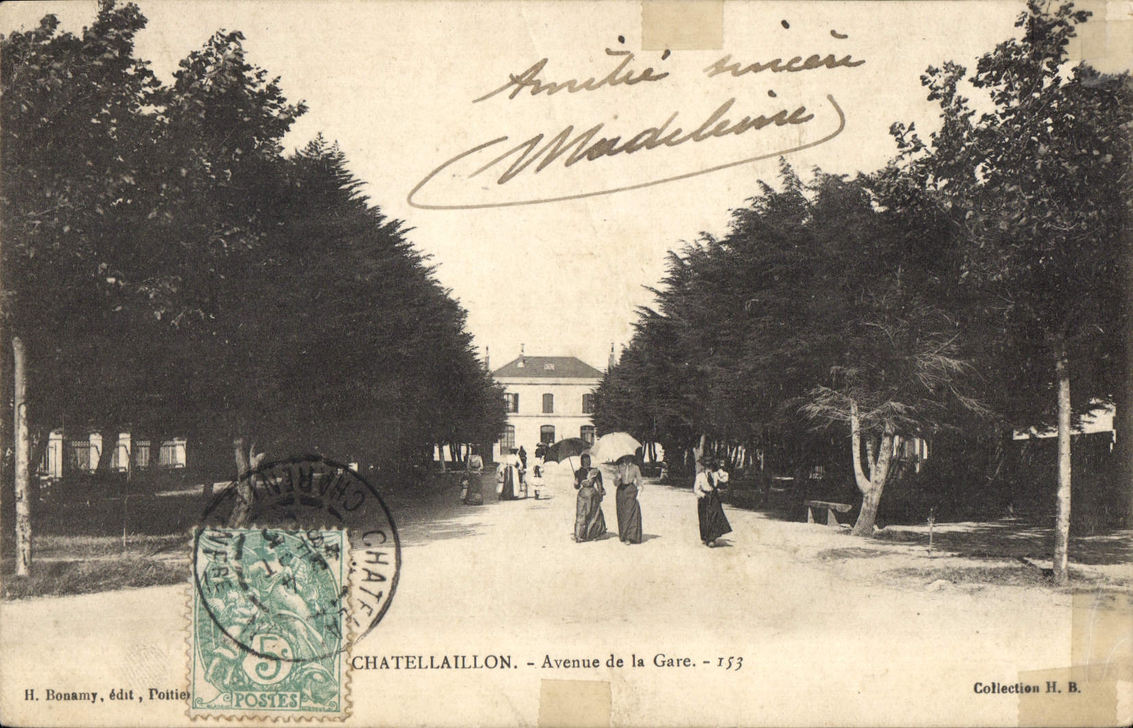 CPA Chatellaillon Avenue de la Gare 