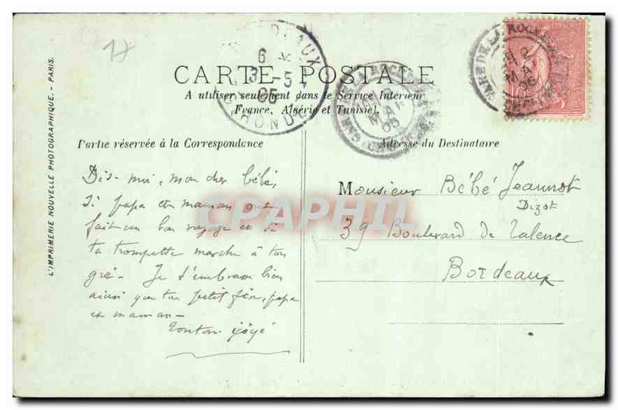 CPA La Rochelle Hotel de Ville Cabinet du Maire Jean Guiton  — Verso