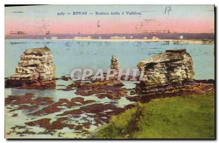 CPA Royan Rochers Isoles a Vallieres 