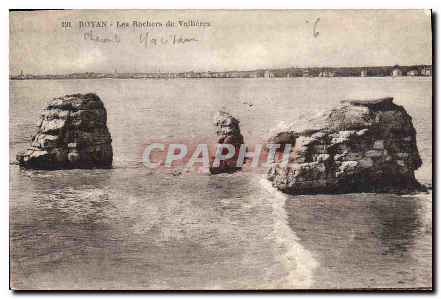 CPA Royan Les Rochers de Vallieres 