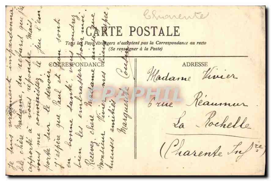 Royan (Côte d'Argent) — Vue des Rochers et de la Plage de Pontaillac — BR-825 — Rückseite