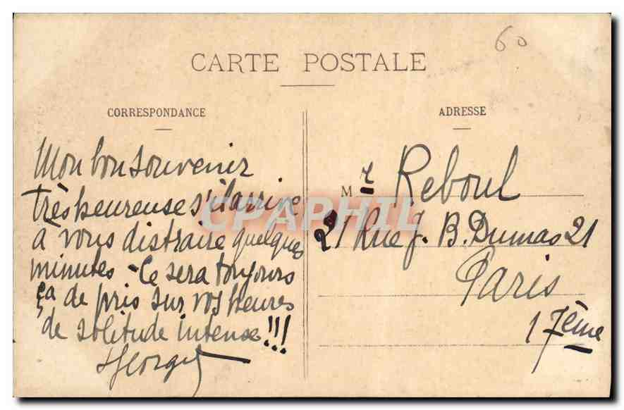 CPA Compiegne L'Hotel de Ville  — Rückseite