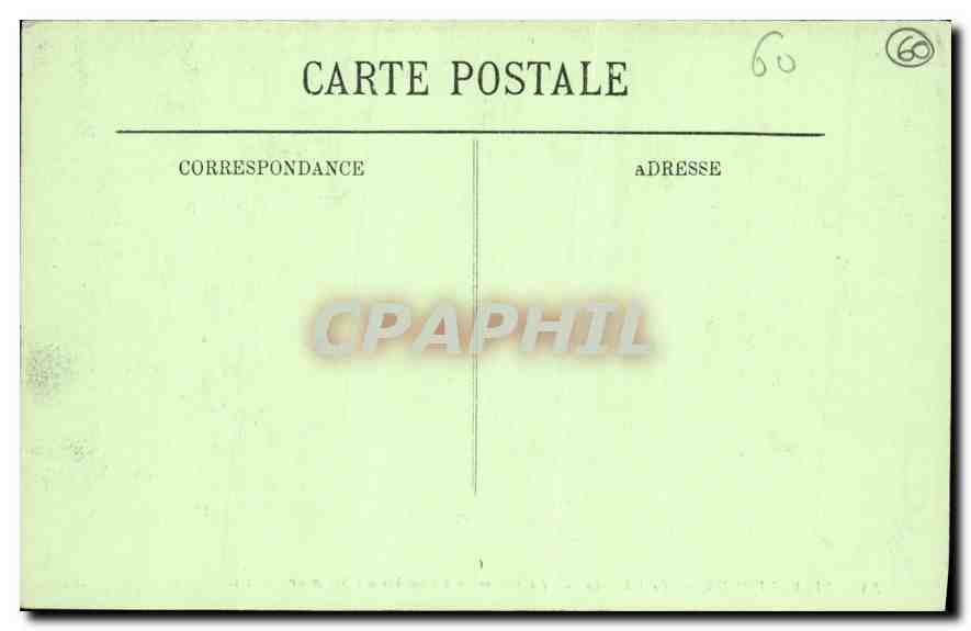 CPA Pierrefonds Le Chateau La Chambre a Coucher du Seigneur  — Rückseite