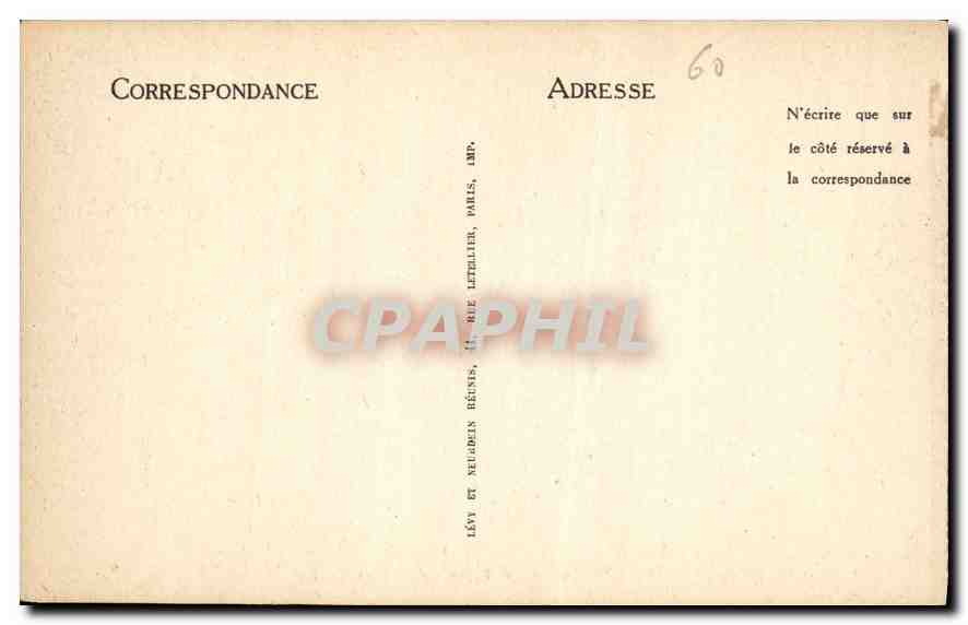 CPA Chantilly Le Chateau Le Temple de Diane  — Rückseite