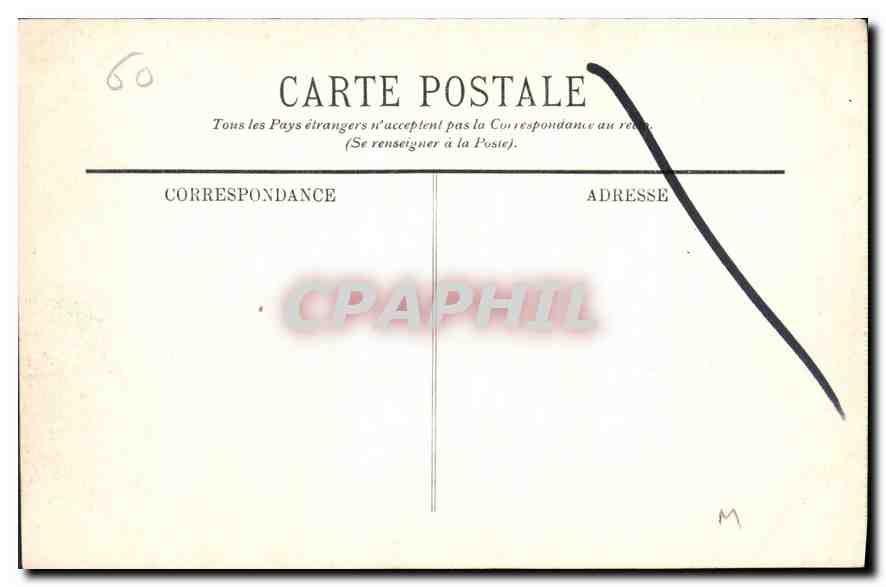 CPA Pierrefonds Vue generale Cote Sud Ouest du Chateau  — Rückseite