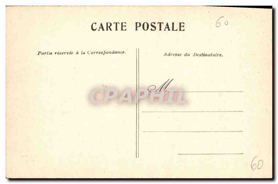 CPA Compiegne Le Chateau  — Rückseite