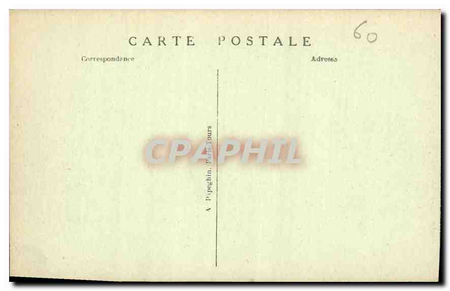 CPA Chateau de Chantilly Cote Nord Ouest  — Rückseite