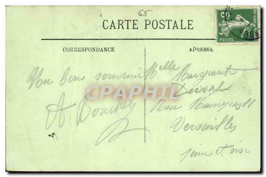 CPA Lourdes Le Calvaire  — Verso