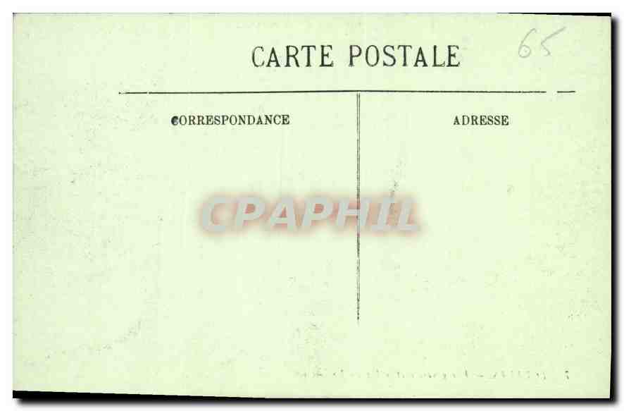 CPA Lourdes Vue generale et le Pic du Jer  — Verso