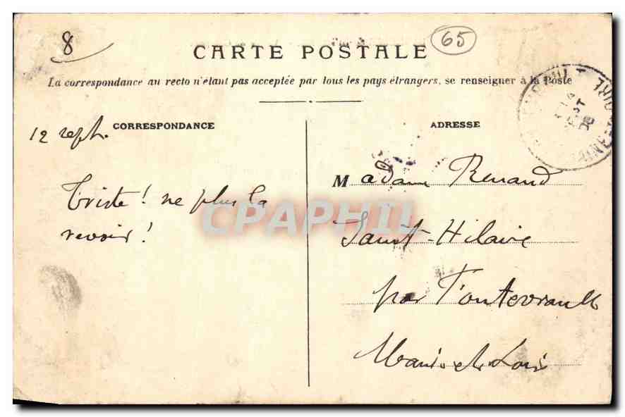 Bagnères-de-Bigorre — Valle de Campan — B.E. — Reverso