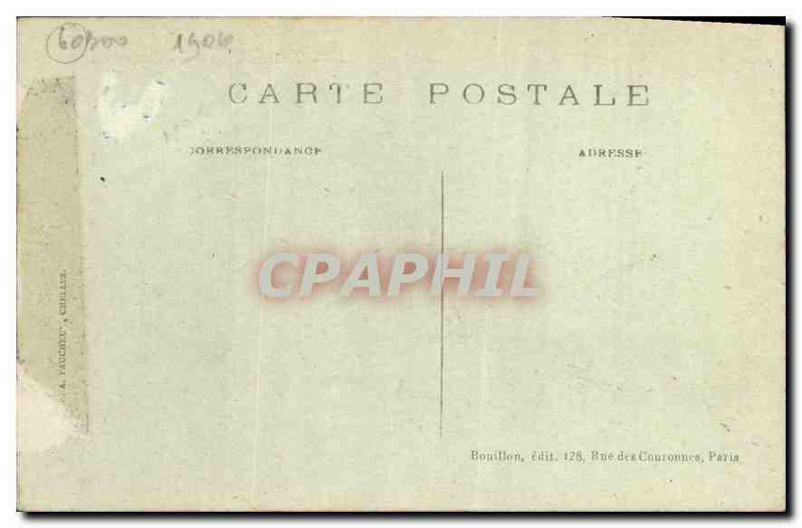 CPA Senlis La Cathedrale Portail Sud  — Rückseite