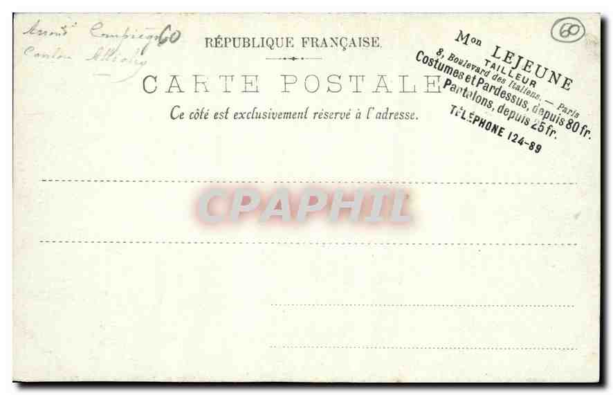Château de Pierrefonds — La Chapelle — Rippon, Paris — Verso