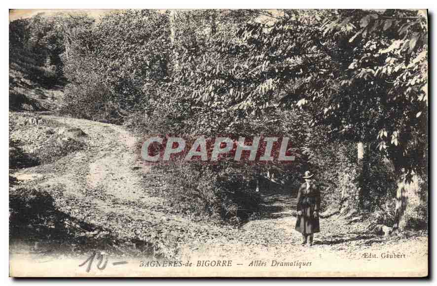 CPA Bagneres de Bigorre Allees Dramatiques 