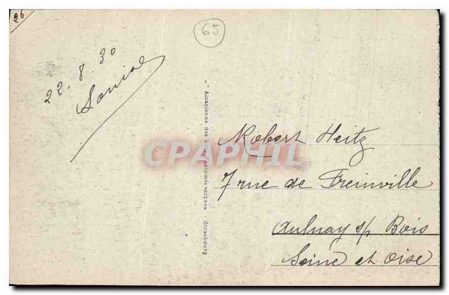 CPA St Sauveur Le Pont Napoleon  — Verso