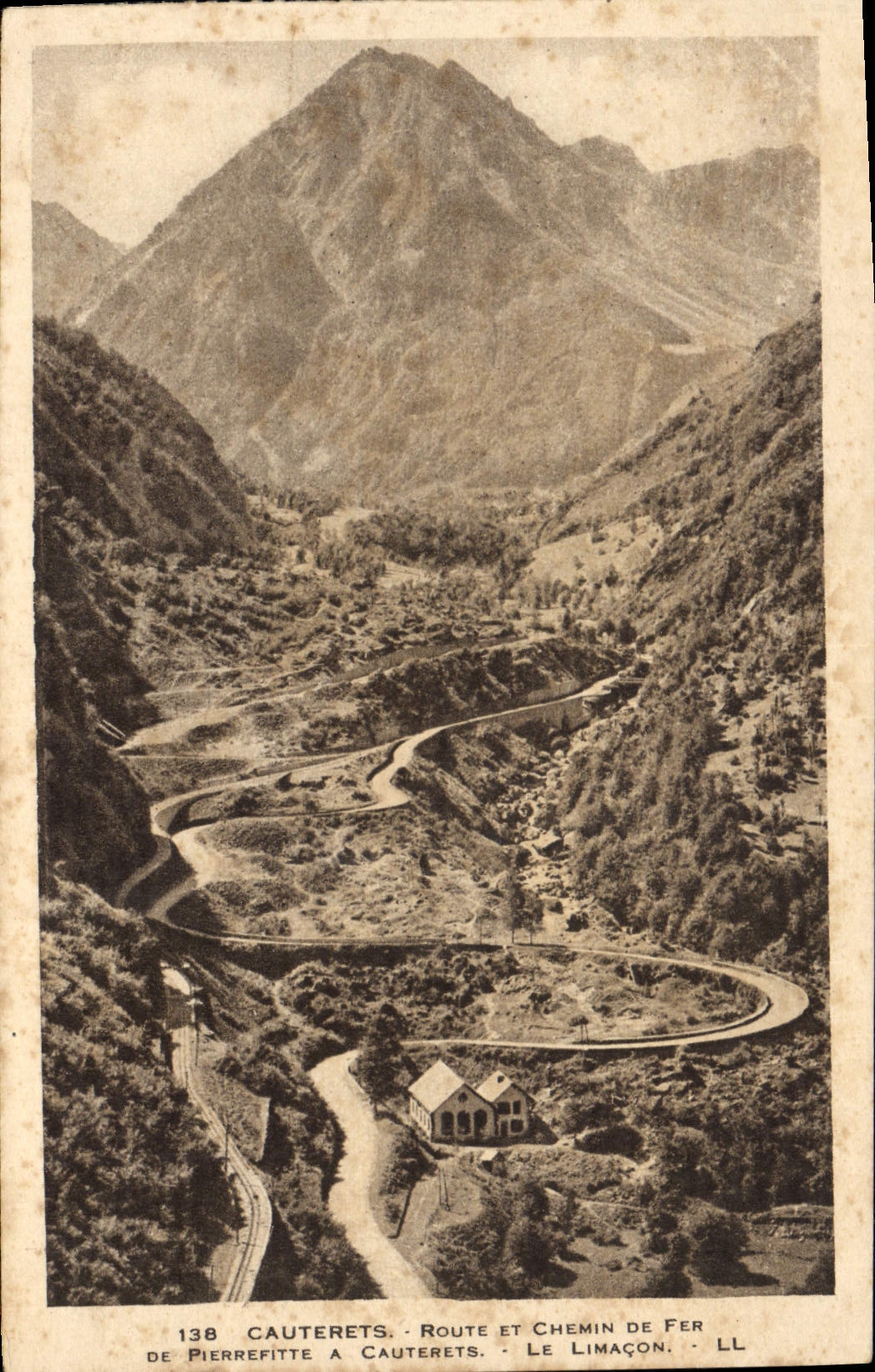 Cauterets - Route et Chemin de Fer de Pierrefitte à Cauterets - Le Limacon - LL