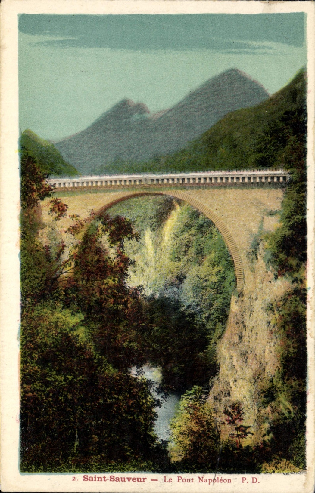 CPA Saint Sauveur Le Pont Napoleon 