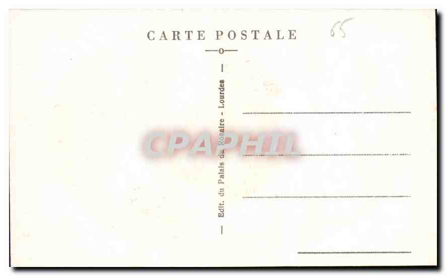 CPA Lourdes Portrait de Bernadette Soubirous  — Verso