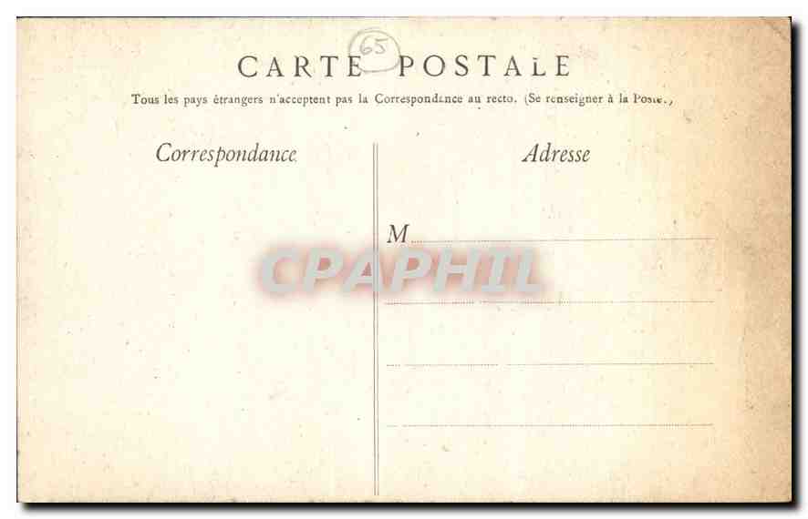 CPA Cauterets Le pont d'Espagne  — Rückseite