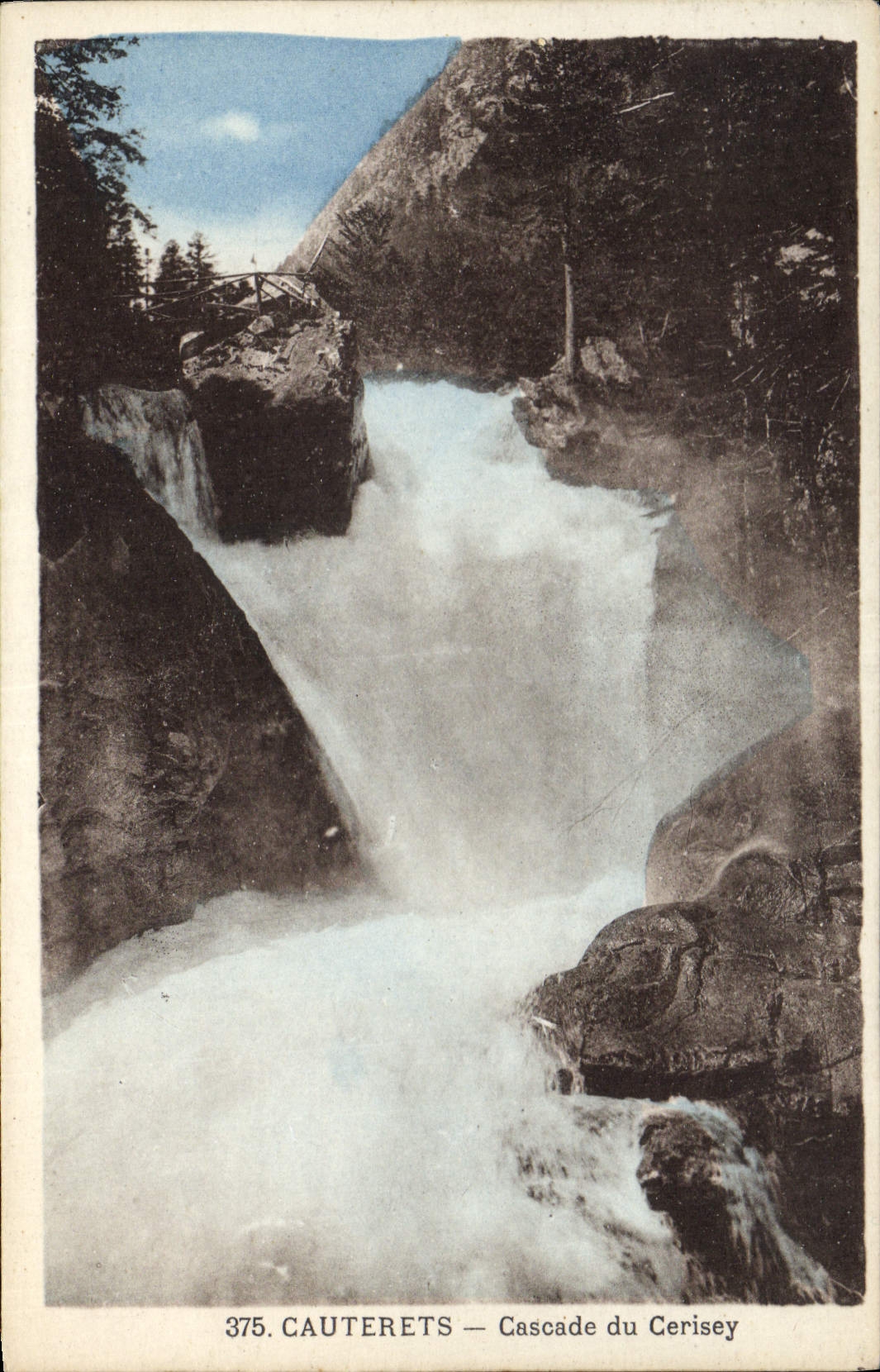 Cauterets — Cascade du Cerisey — éditeur non identifié, n° de série 375