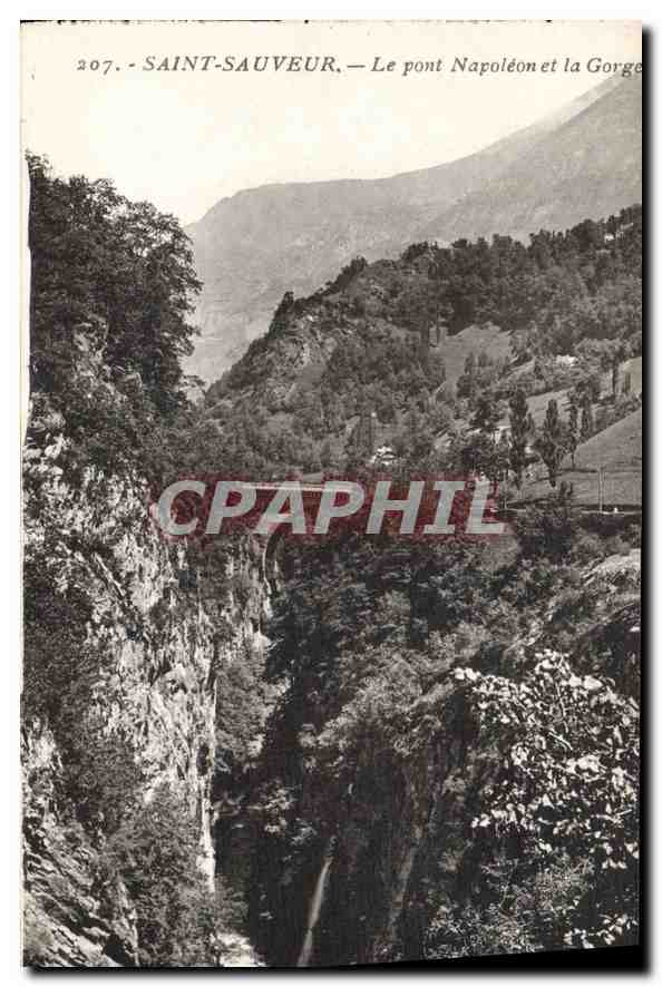 CPA Saint Sauveur Le Pont Napoleon et la George 