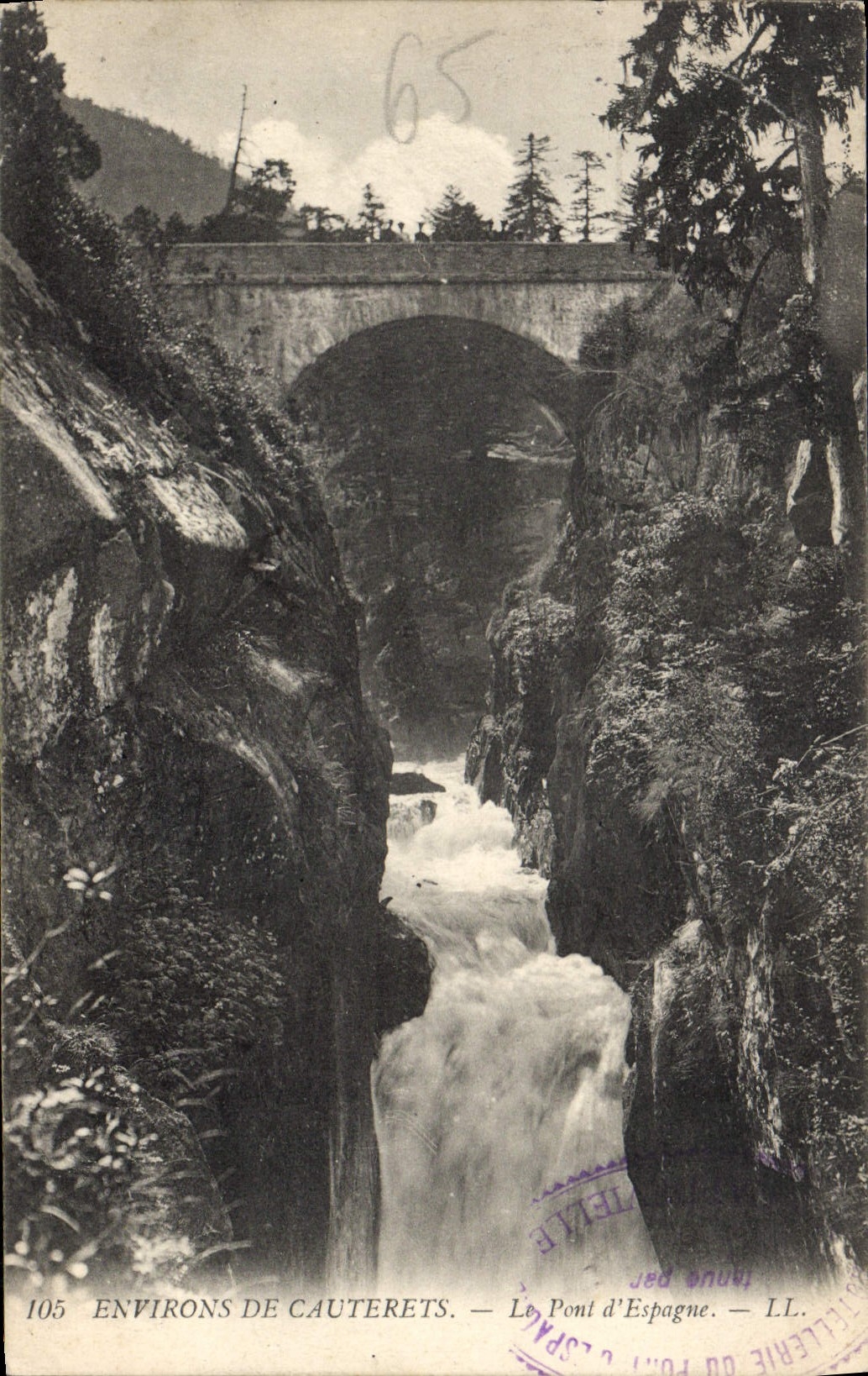 CPA Environs de Cauterets Le Pont d'Espagne 