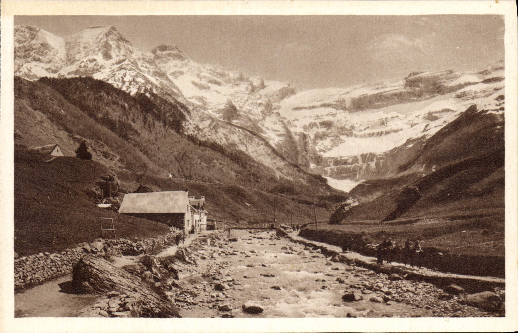 Gavarnie — Le Gave et le Cirque — Édition Photo-Quinault, Lourdes