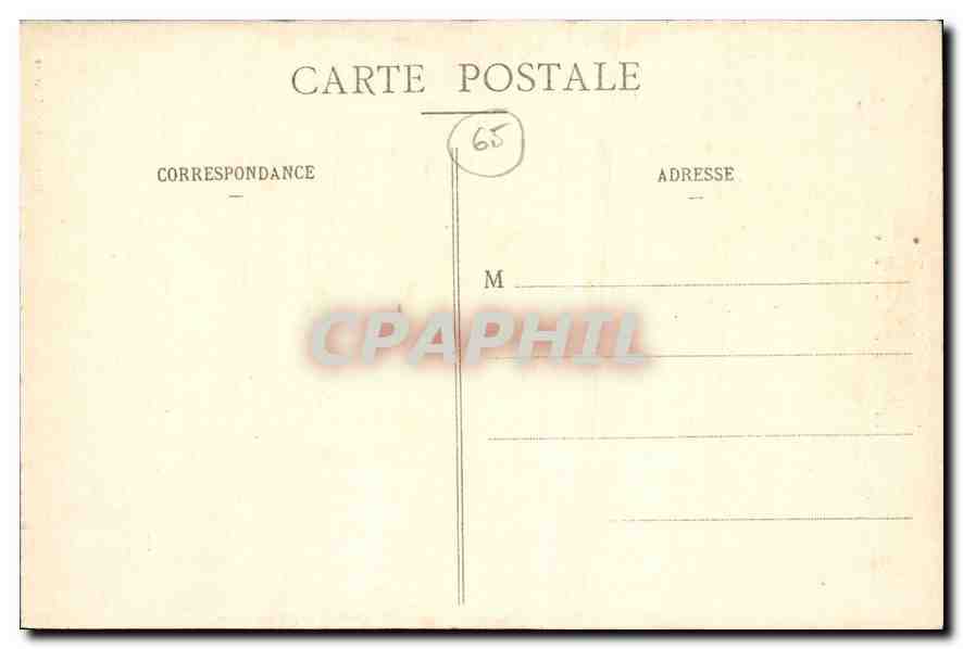 Cascade du Pont d'Espagne — Environs de Cauterets — Sireygeol, édit., Lourdes — Verso