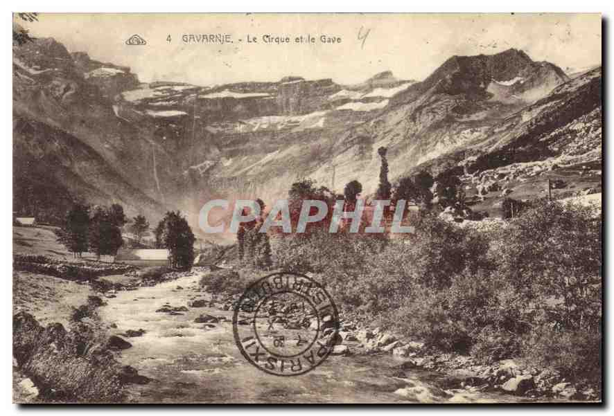 CPA Gavarnie Le Cirque et le Gave 