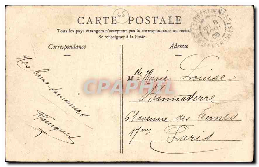 CPA Mauleon Barousse Portique de Saoule  — Rückseite