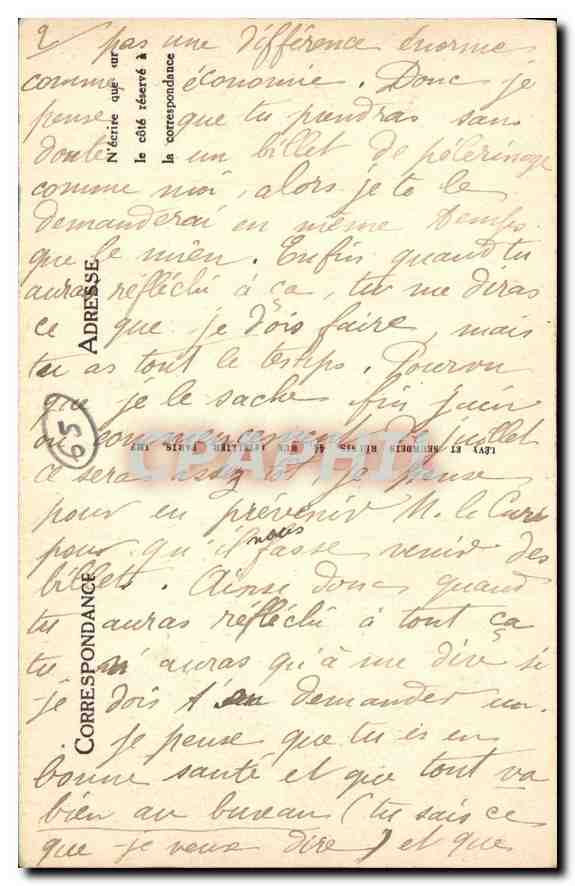 Bagnères-de-Bigorre — Vue prise du Bédat — L.L. — Verso