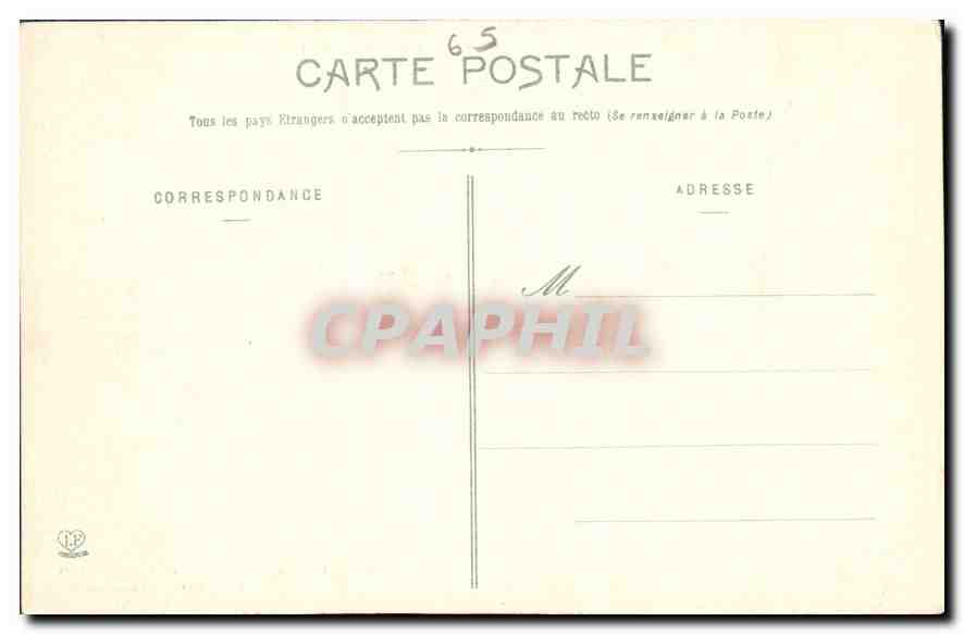 CPA Argeles Gazost Le Lac d'Izady  — Rückseite