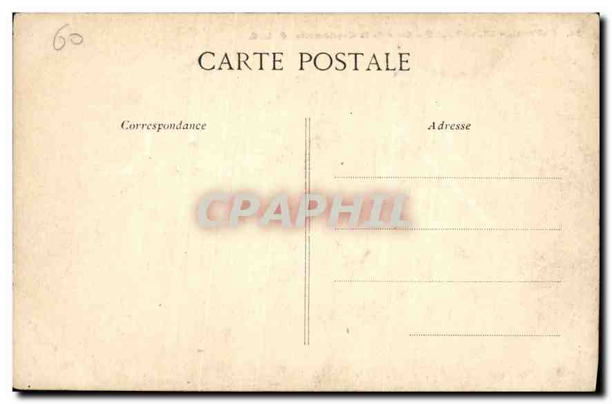 CPA Chateau de Chantilly Cour de la Capitainerie  — Rückseite