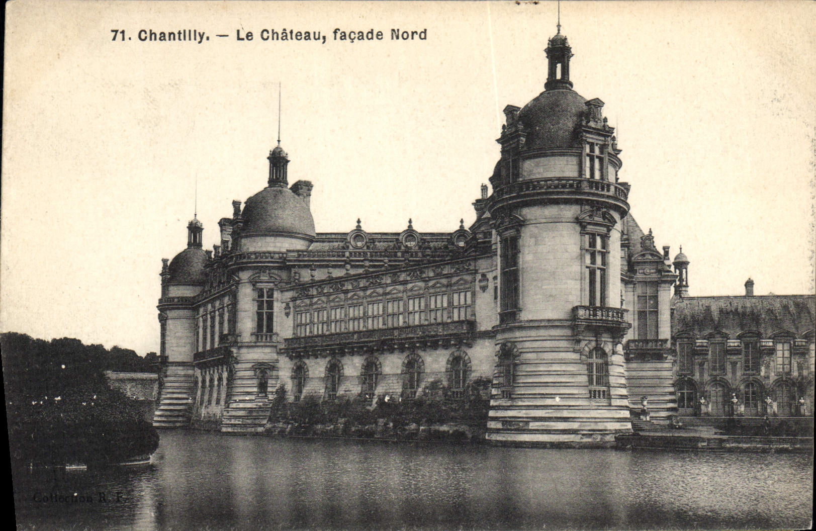 CPA Chantilly Le Chateau facade Nord 