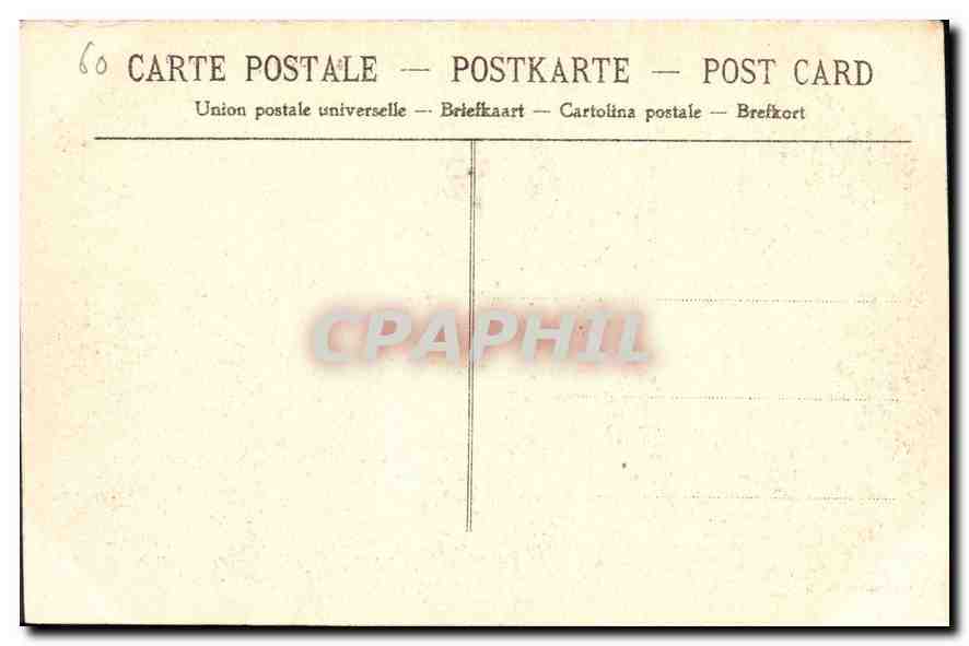 CPA Chantilly Le Chateau facade Nord  — Rückseite