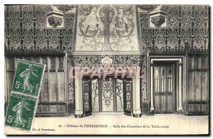 CPA Chateau de Pierrefonds Salle des Chevaliers de la Table ronde 
